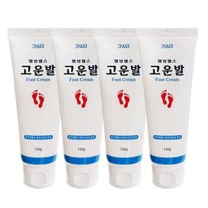 웰빙헬스 고운발 풋크림 튜브 발각질 보습 120g 4개