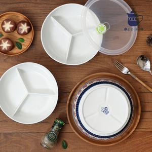 폴란드풍 폴라브 밀폐용기 세칸찬기(XL)ㅣ3구 나눔접시 찬통 반찬그릇 뚜껑포함 전자렌지가능