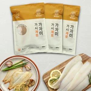 갤러리아 피터씨마켓 가시제로 순살 가자미 700g X 3 가시없는 저염생선 아이