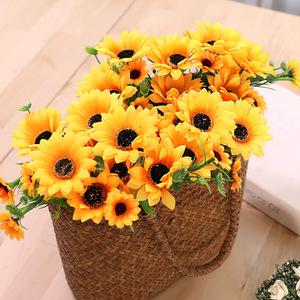 고급조화 성묘 산소 납골당 조화 쁘띠해바라기 꽃다발