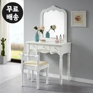 미즈 엔틱 화장대 콘솔 슬림 입식 안방 수납 가구 미니 화장대 틈새 소형 고급 가구 800