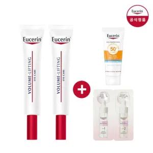 유세린 볼륨리프팅 아이크림 15ml 더블팩 (증)이븐듀오앰플 샤쉐 1매+선 페이스 하이드로 프로텍트 5ml