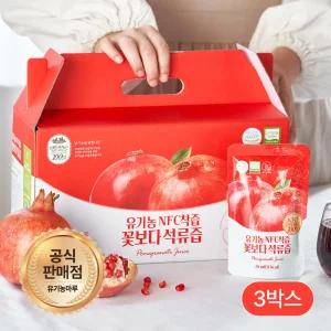 [유기농인증]물넣지않은 100% NFC착즙원액 석류즙 70ml x 30팩 3박스