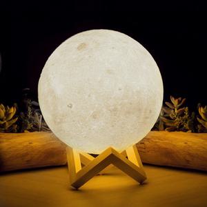 달님 무드등 12cm(화이트 컬러)/키즈맘아트 보름달 달 행성 지구 새턴 토성 인테리어 조명 캠핑 불멍 선물