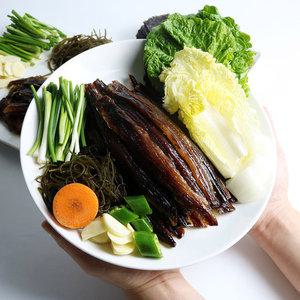 포항 구룡포 꽁치 과메기 손질 10미 20쪽 야채세트 [2~3인세트]