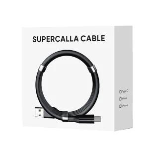 라온 upercalla 마그네틱 자석 C타입 고속충전케이블 1.8M 블랙