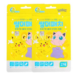 포켓몬 썸머패치(27매입) 2개 무배 여름필수품