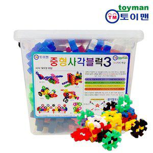 [토이맨]중형사각블럭3 100pcs