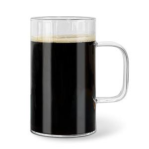 미르 내열유리 머그 500ml 홈카페 아이스 라떼 에이드 커피 맥주 유리 컵 잔