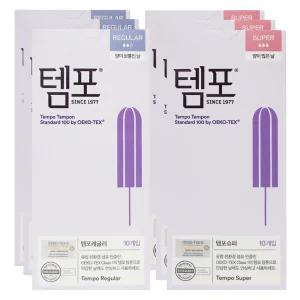 동아제약 템포 탐폰 슈퍼 레귤러 60P 80P 100P 템포