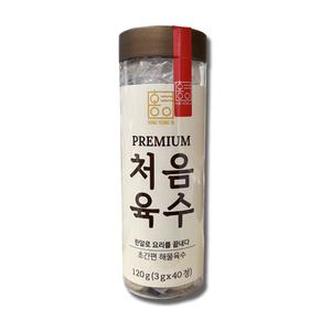 홍영의 한알 처음육수120g(40정) 더진한 국물내기 동전 알약 진국 육수