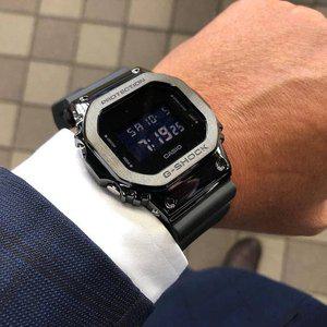 [지샥] 군인 크롬 메탈 디지털 전자 손목시계