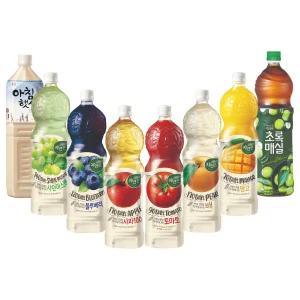 웅진 자연은 주스 PET 1.5L 4개  알로에 / 토마토 / 사과 / 망고 / 초록매실 / 아침햇살 / 배 / 블루베리 / 샤인머스켓