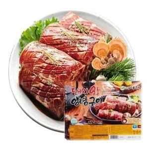 엄마손 돼지왕 양념구이-1.3kg(4대)무뼈갈비4인분(상황버섯)