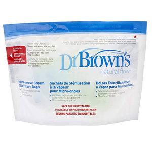 닥터브라운 소독백 스팀백 젖병 간편소독 5개입 100회 사용