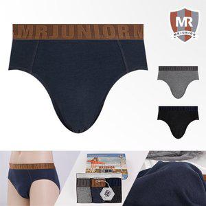 [엠알주니어]주니어 유닛 면스판 삼각팬티 학생속옷 3종세트