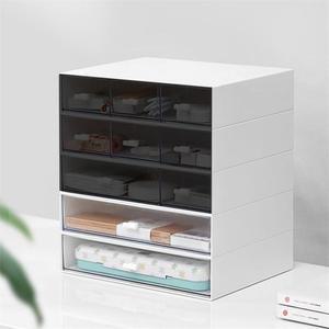 [라일리] Rly 다용도 사무실 소품 서랍 수납 미니 투명 정리함 1단