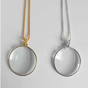 [다잇템]남자 패던트 여자 클래식 돋보기 그런지 목걸이