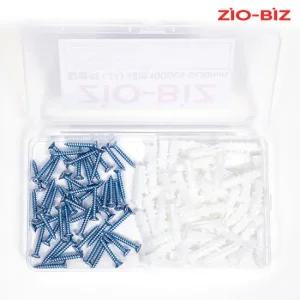 칼블럭 나사 세트 100pcs 6x30mm/나사못 콘크리트못 피스 앙카