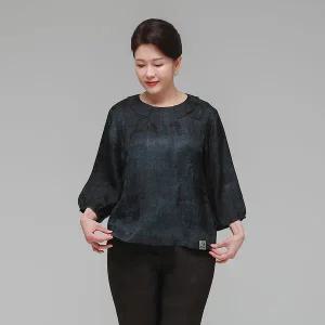 [보리보리/하랑한복]엄마옷 신상인견블라우스 소담드리 먹색