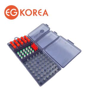 2mm 전자케미 이지코리아 풀세트 밝은초록 BR211 50개 캐미램프15개 찌고무8개 케이스