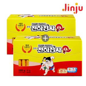 진주햄 천하장사Q 1000 X2개 (10g x200개입) 간식 소세지