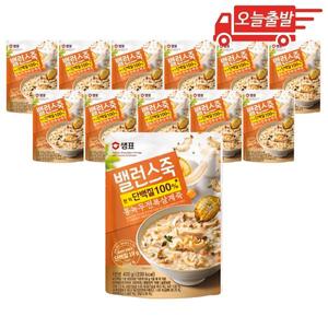 오늘출발 샘표 밸런스죽 통녹두 전복 삼계죽 420g 12개
