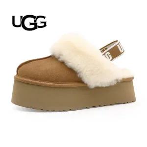 [UGG][SSG베스트] 어그 UGG 펀케트 뮬 밴딩 털슬리퍼 플랫폼 샌들 체스트넛 (1113474-CHE)