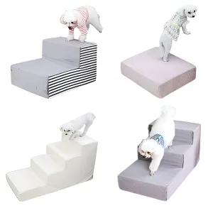 이몰즈 (국산) 강아지 계단 1단 2단 3단 4단 애견 높은 낮은 펫스텝 침대 쇼파 발판