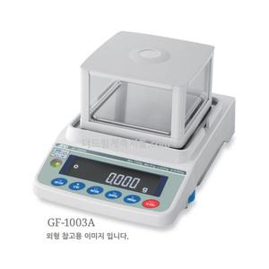 발란스 정밀저울 GF-403A 한국AND 420g/0.001g 방풍케이스 사각짐판 128x128mm 통신2종 RS-232C USB 실험실 연구실 발란스