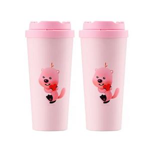 락앤락 잔망루피 클립텀블러 550ML, 핑크, 2개