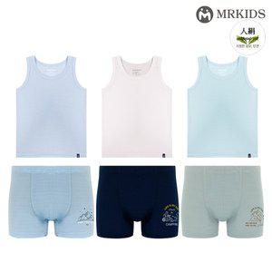 [스페클로]파인인견 남아 런닝+드로즈 아동상하의속옷 6종세트