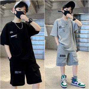 [삐삐네옷가게]남아 주니어 포켓카이 여름 반팔 상하세트