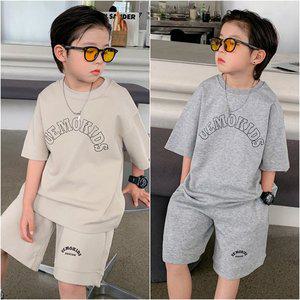 [삐삐네옷가게]남아 초등 심플 우에모 반팔 반바지 상하세트