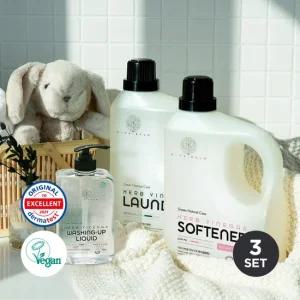 비건인증 유아 아기 신생아 세제 3종  세탁+섬유+주방) 2.8Lx2+700ml