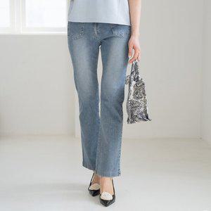 엄마옷 마담4060 연청부츠컷데님40대50대팬츠-RPN2403048-