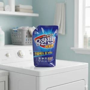 유한양행 산소계표백제 유한젠 액체형 캡리필 1.1L