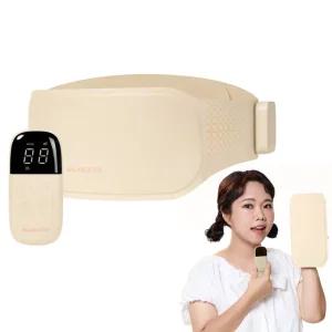 [추석선물 1위!] 95PROBLEM 발란스핏 온열 찜질 EMS 슬림 벨트 베이지색 복부 슬리밍 마사지기