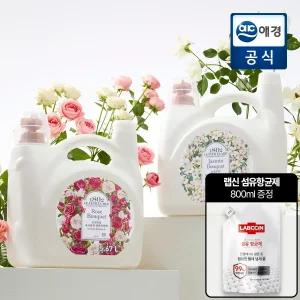 르샤트라 대용량 섬유유연제 5.67L (로즈/자스민) + 섬유향균제 800ml GIFT