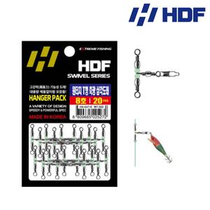 HDF 해동 삼각도래 덕용 HA-547 원터치 T형 축광 (20개입) 에기도래