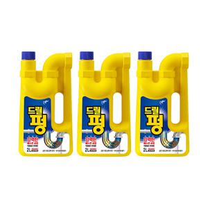 피죤 드릴펑 배수관 청소세제 2L, 3개