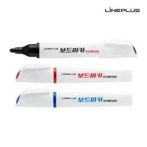 라인플러스 화이트 보드마카 트리마 330 둥근닙 12개입 1타