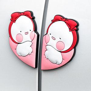 평화 옴팡이 도어가드 리본 2P / 자동차 문콕방지 패드 차량 용품 차 도어 몰딩 캐릭터 차량용 