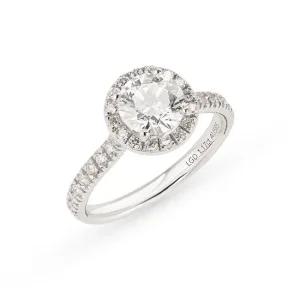 [도로시] 14K 18K 헤일로 랩 다이아몬드 1캐럿 반지 총 약1.4CT)