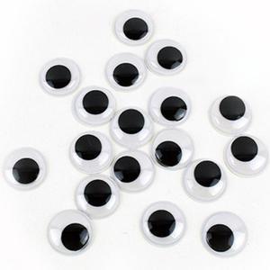 [XBI5I8O2]인형만들기 재료  모양 스티커 인형눈 2cm