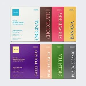 8가지맛! 닥터디엣 하이프로틴 단백질 쉐이크 다이어트 오리지널 초콜릿 딸기 바나나 자색고구마 피치요거트 녹차 흑임자