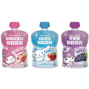 산리오 워터젤리 110ml 세트 10개 모음전 마이멜로디 시나모롤 쿠로미 유아 어린이 음료