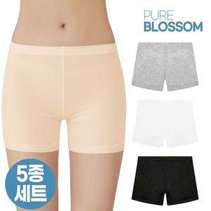 [NS홈쇼핑][퓨어블라썸] [5종세트] 에어리 밤부 모달 2부 속바지/빅사이즈..[34576565]