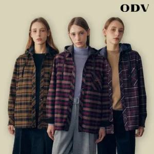 24FW ODV 체크 후드 아우터 1종