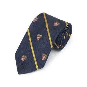 [폴로][ 10]스트라이프 클럽 실크 타이 - 네이비 106839155